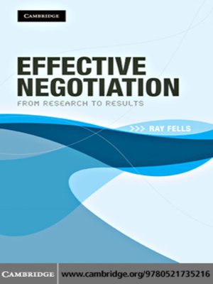 cover image of Effective Negotiation